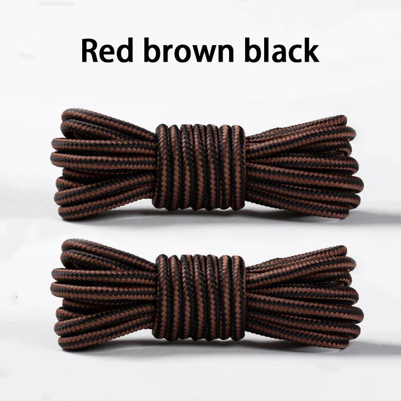 2 Pair NEW Heavy Duty Round Boot Laces Durable Striped Shoelaces for Hiking Work Boots Outdoor Sports Sneaker Shoe Laces
