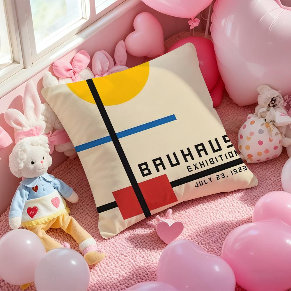 B-Bauhaus Designs Famous Cushion Cover Pattern Printed Pillowcase for Living Room Sofa Cushion Cover & Bedroom Decor