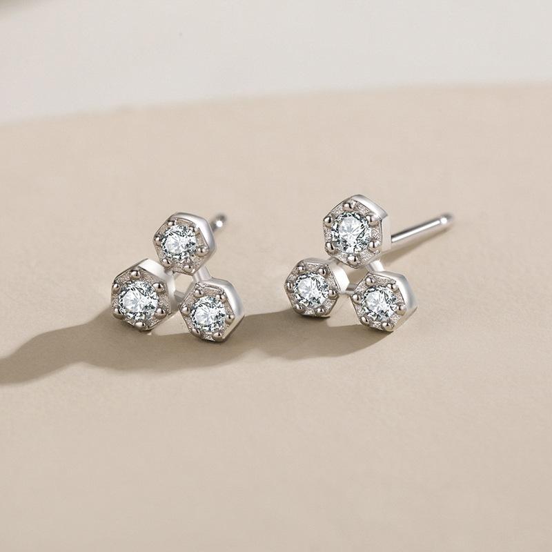 Tancise 925 Sterling Silver Zircon Earrings Drop Earrings For Women Wedding Party Gifts
