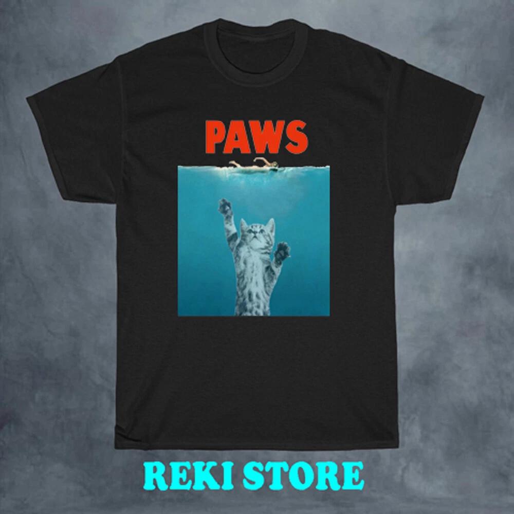 Paws Cat Kitten Meow Parody Men s Black Size S-5XL XL