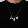 18K Gold-Plated Zircon Alphabet Pendant Necklace – Elegant European & American Style Jewelry