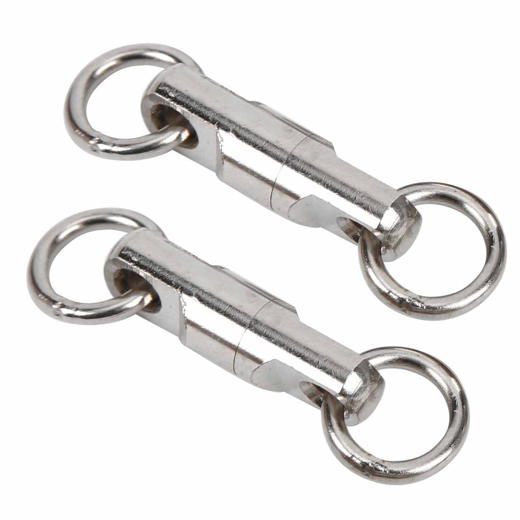 10 Stück 3,5 mm Kugellager Wirbelverbinder Edelstahl Angelkugellager Wirbelverbinder zum Angeln