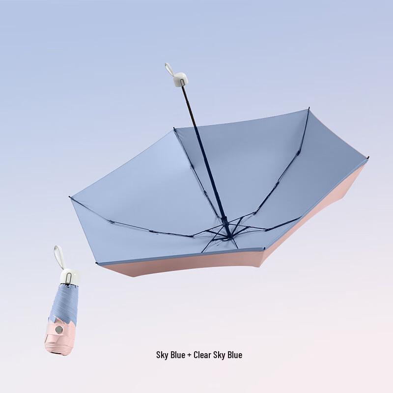 Minimalist Color-Block Portable UV Umbrella