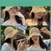 Elegant Blue Floral Woven Fisherman Hat For Women Stylish Design With Wide Brim And Breathable Feature For Sun Safety