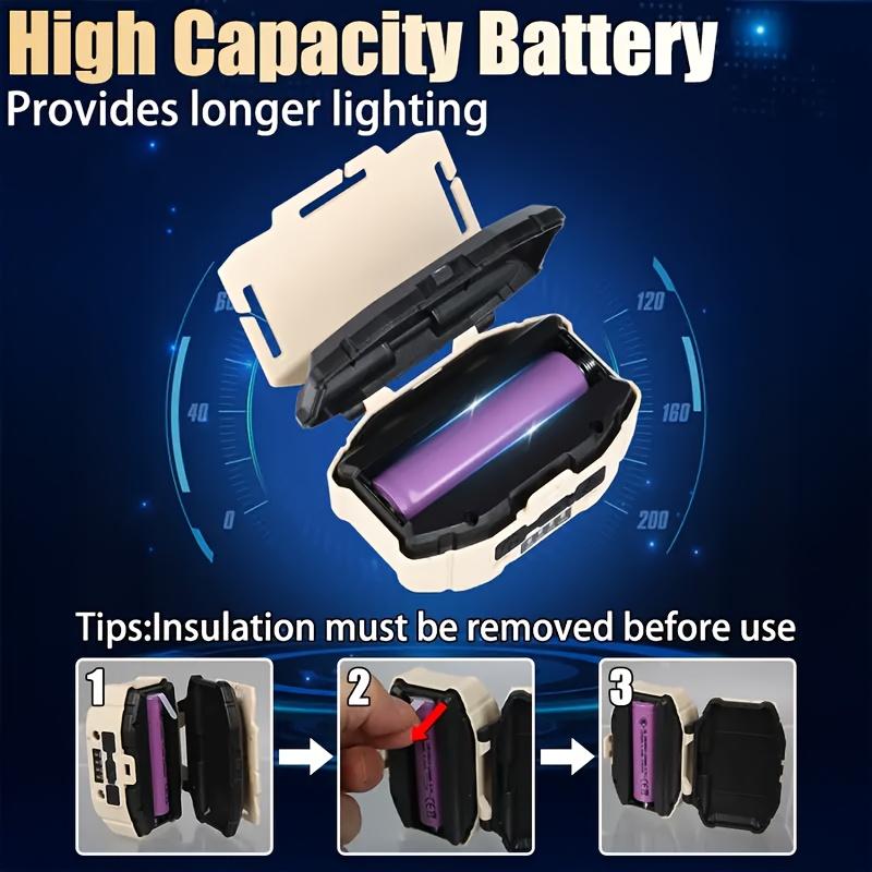 Super Bright LED Rechargeable Headlights with 4 Lighting Modes, Durable Maintenance, Outdoor, Fishing, Camping, Hiking, Night Riding, Gifts