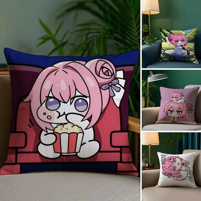 Ni-kke DORO Doll Victory Goddess Pillow Case Anti-dustmite Pillowcase Invisible Zipper Silky Sofa Cushion Cover