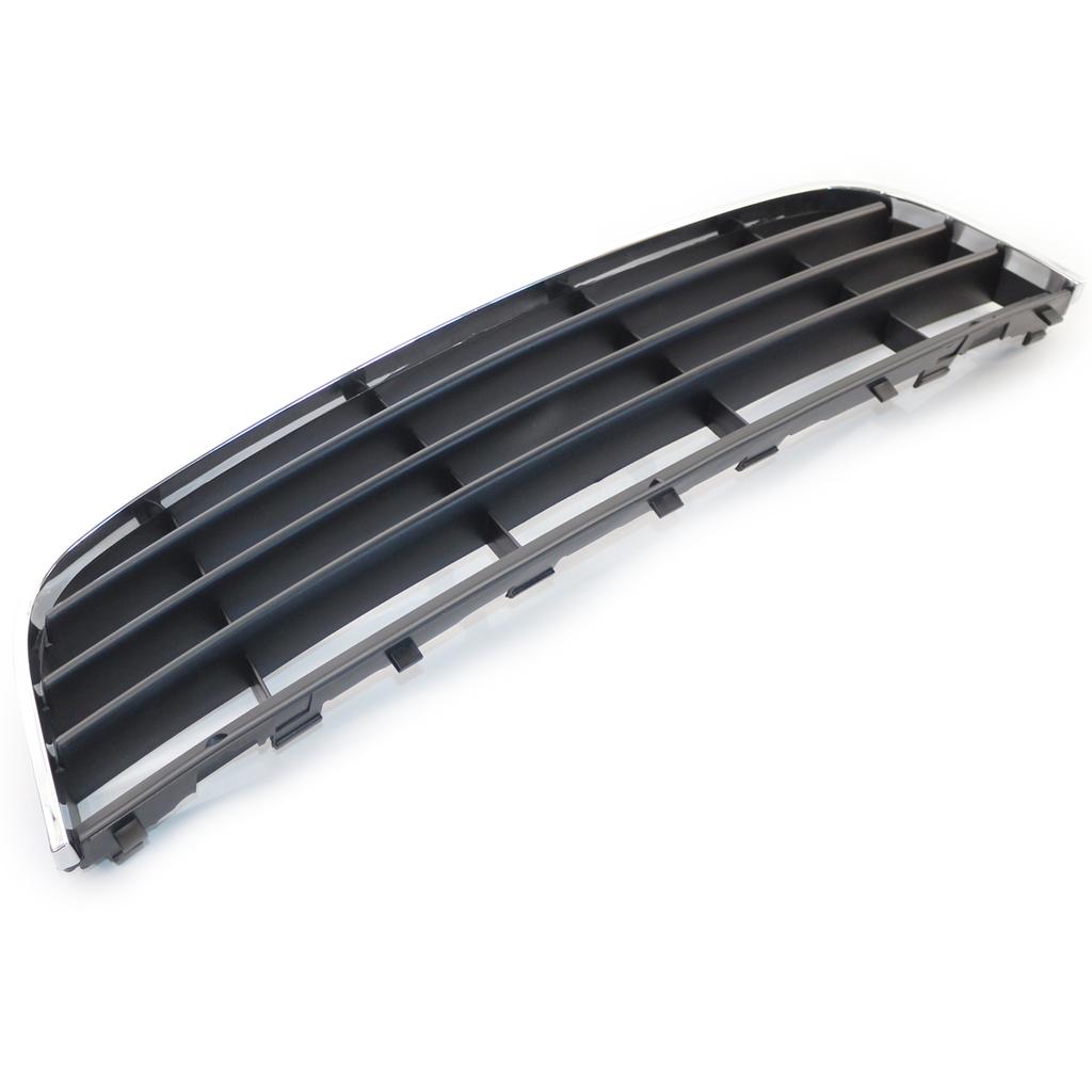 Bara de protecție frontală inferioară ABS negru cromat, grilă de aerisire din plasă centrală pentru mașină Jetta MK5 2005-2009 1K0853677C