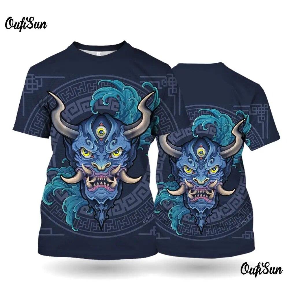 

Мужская футболка с 3d животным принтом, летний пуловер с коротким рукавом и круглым вырезом, уличные модные футболки, одежда больших размеров, мужские футболки 6XL