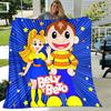 Cartoon B-Bely B-Beto printed throw blanket—lightweight,soft,warm;versatile blanket all seasons—perfect air-conditioning throw,nap blanket