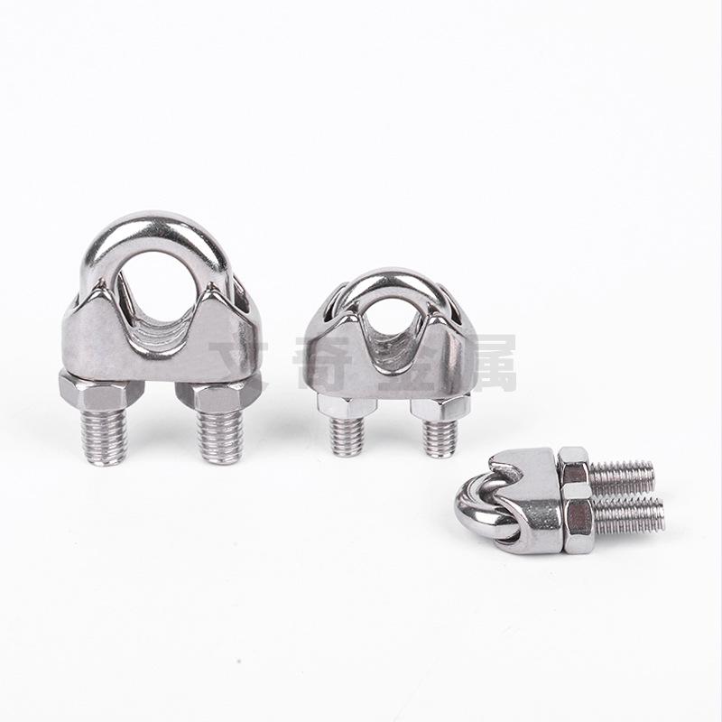 Stainless Steel Wire Rope U-Bolt Clip & Thimble Clamp (M3-M32)