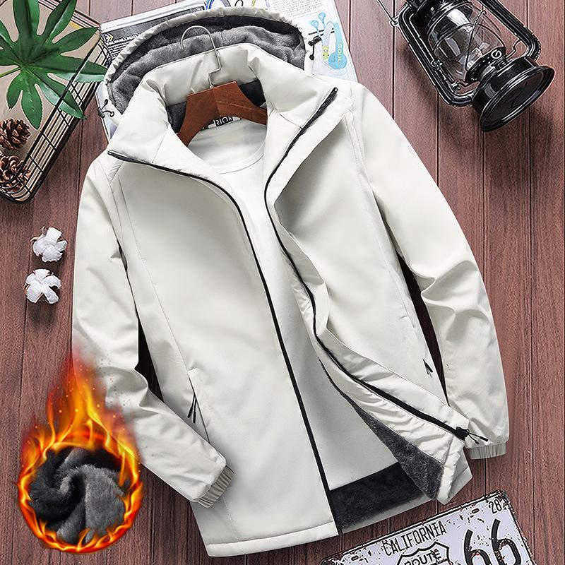 Winter Thickened and Velvet Cotton-padded Winter Clothes To Keep Warm and Keep Out The Cold, Youth Casual Jackets, Outdoor Cotton-padded Clothes