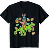 Cat Easter Bunny Riding Dino Egg Hunt Dinosaur Boys Young Kids T-Shirt Men Clothing Vintage T Shirt Four Seasons Tees