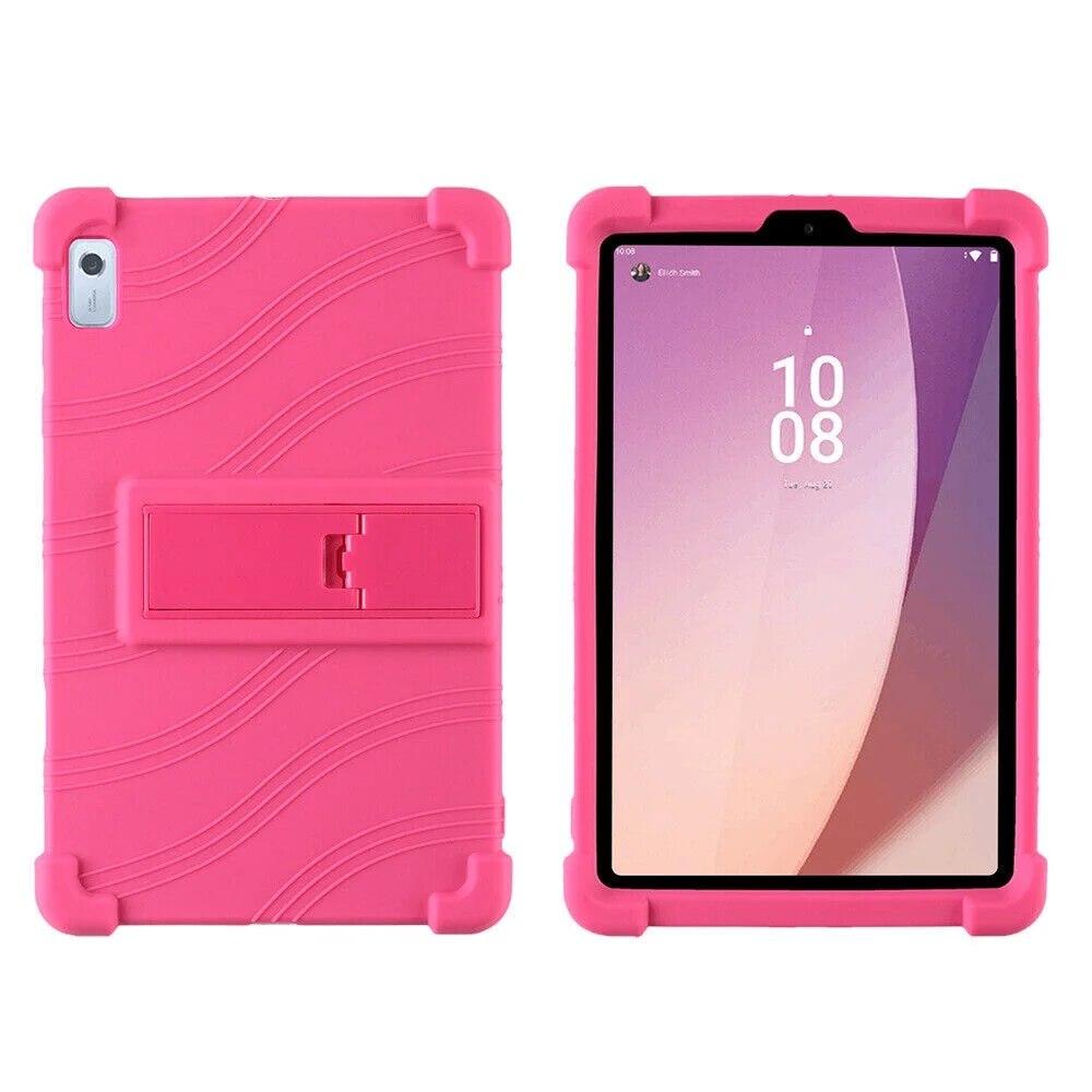 For Tab M8 4th Gen TB-300FU/XU Shockproof Kid Soft Silicone Stand Case Cover For Lenovo Tab M9 HD TB-310FU/XU9 9.0