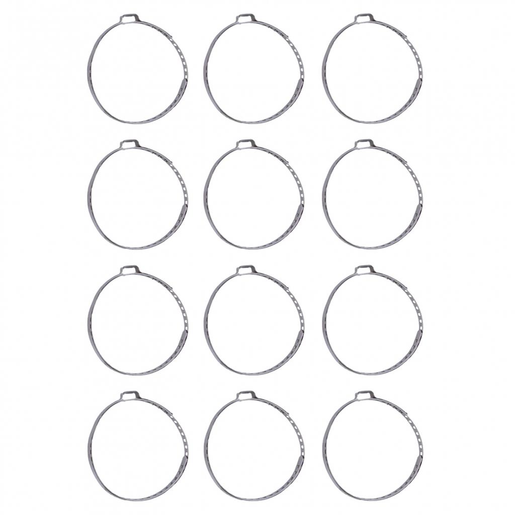 Adjustable Kit for Drive Shaft Boot Clamp 12pcs Stainless Steel Set