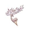Mode Exklusiv Glänsande Strass Hjort Brosch För Kvinnor Män Vintage Djur Brosch Rockar Pins Kläder Accessoarer Gåvor
