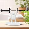 Counter Paper Towel Holder Horizontal Tissue Roll Storage Weight Lifting Men Decorative Paper Towel Holder For School Trips