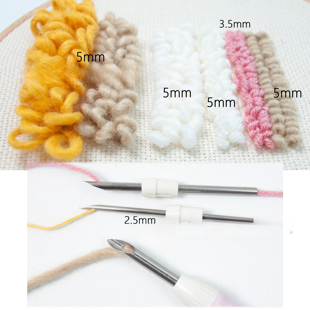 Punch Needle Kits für Erwachsene Anfänger Verstellbare Punch Needle Stickrahmen Kits Punch Needle Stoff für DIY Basteldekorationen