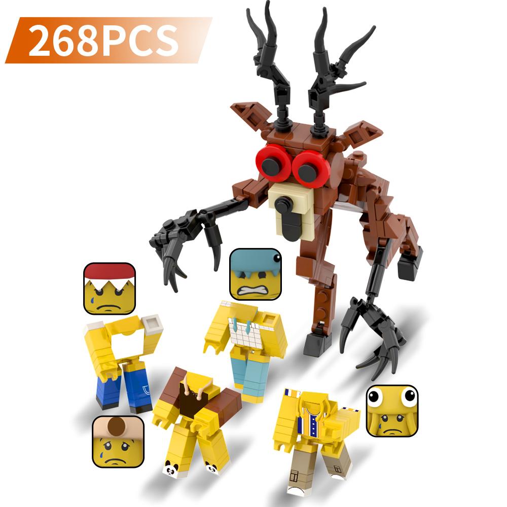 NEW 99 Nights  Forest Anime Building Blocks Monster DEER  Milu Deer Ocean Animal Bricks Toy for Fans Kids Gift Halloween Xmas