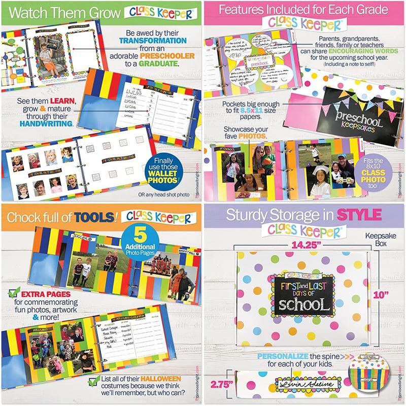 Easiest School Days Memory Album Class Keeper Scrapbook Reusable Photo Prop School Picture Photo Album Childhood Memory Book