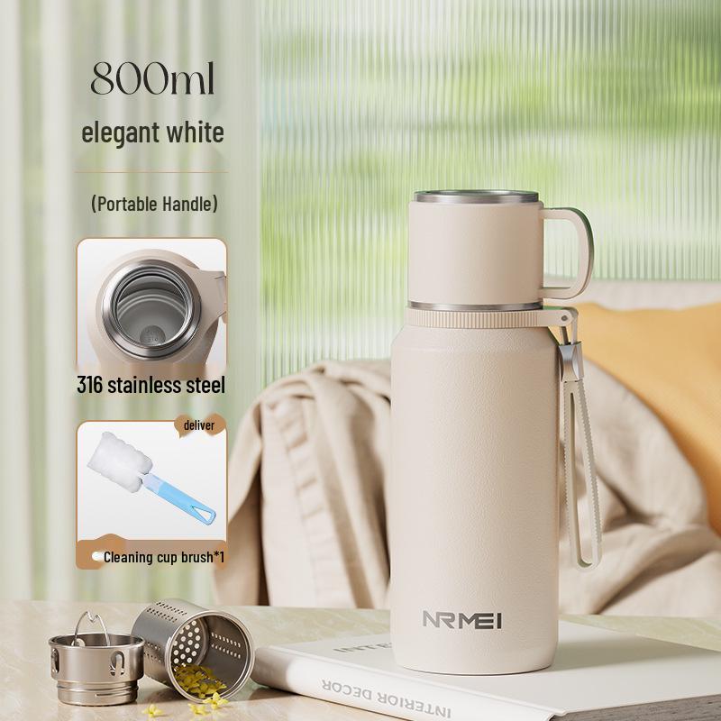 2025 Large Capacity Insulated Kettle with Tea Infuser – Unisex