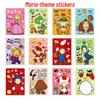 Super Mario Cartoon Stickers Fun And Interactive Puzzle Stickers For Parent-child Bonding