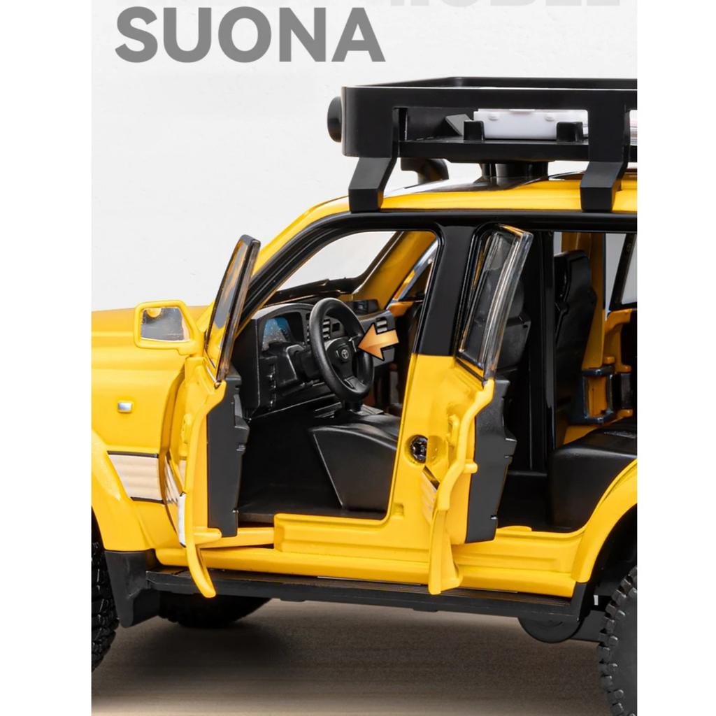 1/24 Scale Toyota Land Cruiser LC80 SUV Alloy Diecast Model Off-road Vehicle Toy Model Collect Display Ornament Children Toy Present