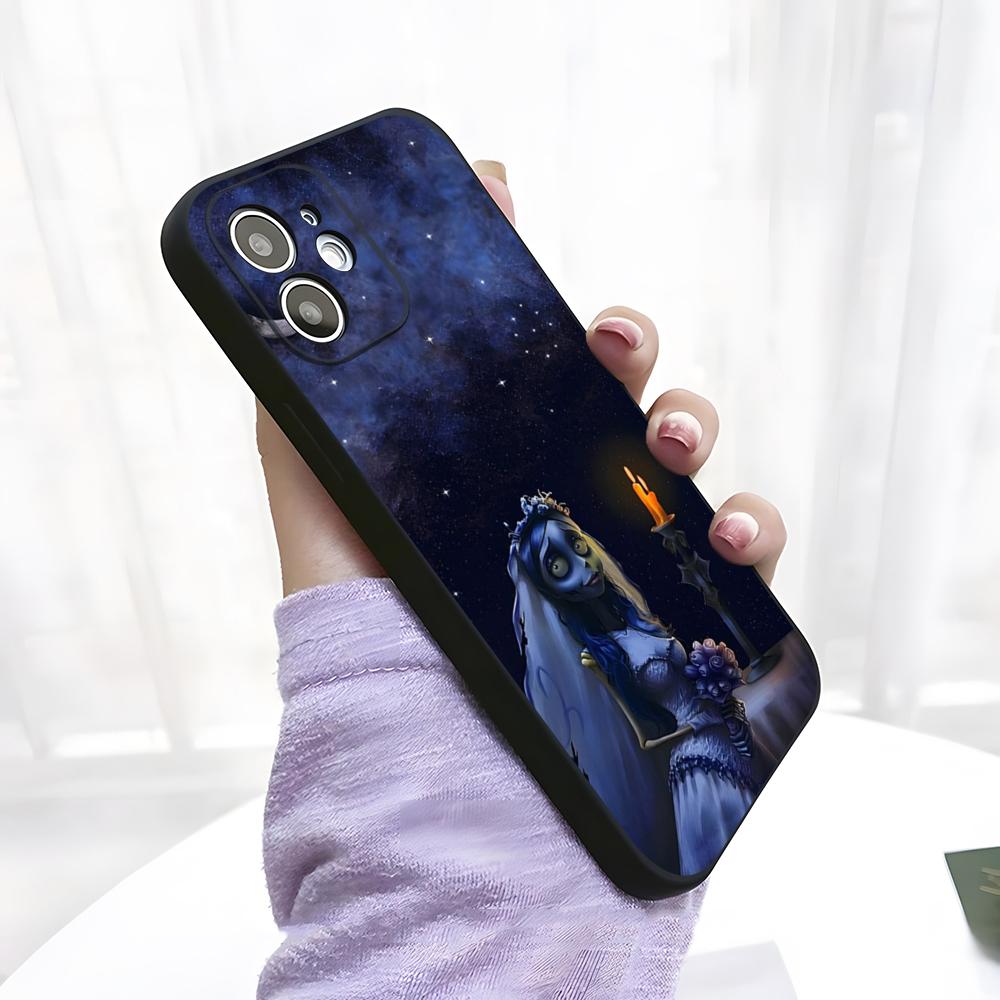 Чехол для телефона Тим Бёртон Невеста Покойника Для iPhone 17 Pro Max 15 Pro 16 14 Plus 12 13 Mini 11 Pro Ударопрочный Мягкий Чехол iPhone15 Plus