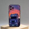 E-Euro T-Truck Pouzdro na telefon Pro iPhone17,16,15,14,13,12 Plus,Max Měkký silikonový Černý kryt