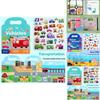 Children Sticker Book With Reusable Paper And Bubble Stickers For Early Learning And Brain Development