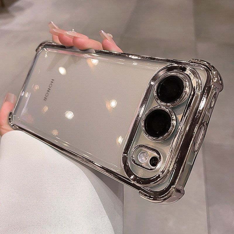 For Vivo X300 FE Case TPU Electroplated Transparent Soft Silicone Back Cover For Vivo X300 FE Camera Protection Shell Shockproof
