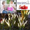 1PC Solar Bubble Reed Garden Lights Warm White RGB Outdoor Waterproof LED Pathway Lights for Yard Patio Lawn Landscape Decor
