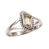 Natural Citrine Gemstone Handmade 925 Sterling Silver Jewelry Ring Size 7.5 W3g36