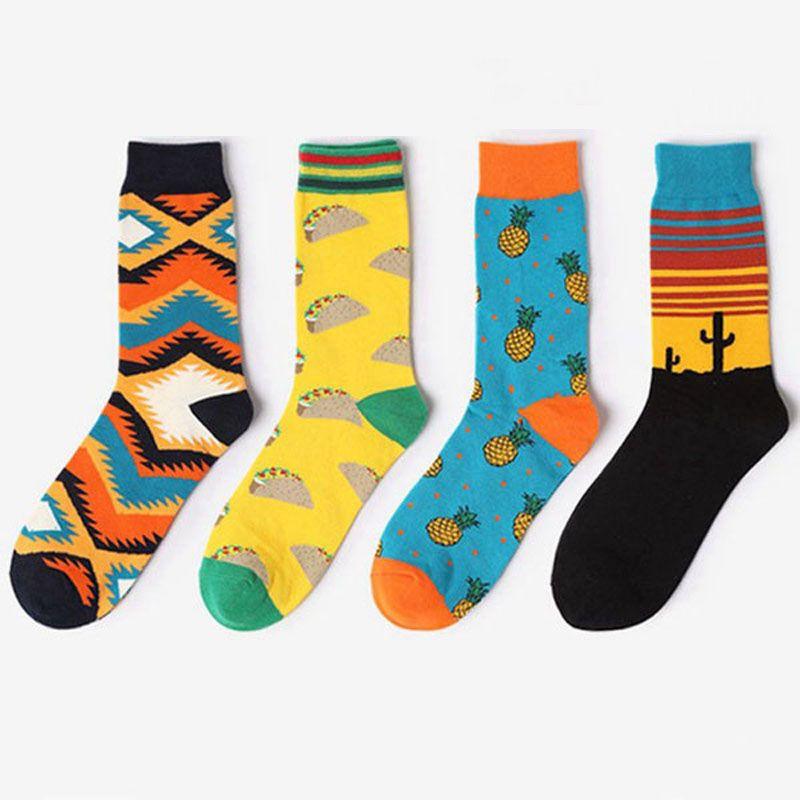 Vibrant Starry Night Retro Cotton Socks For Men And Women With Vintage Appeal