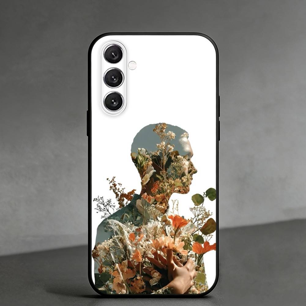 C-Creative portrait art Phone Case For Samsung Galaxy A91,80,73,72 ,71,53,52,32 ,31,22,21s,20,Soft Black Case