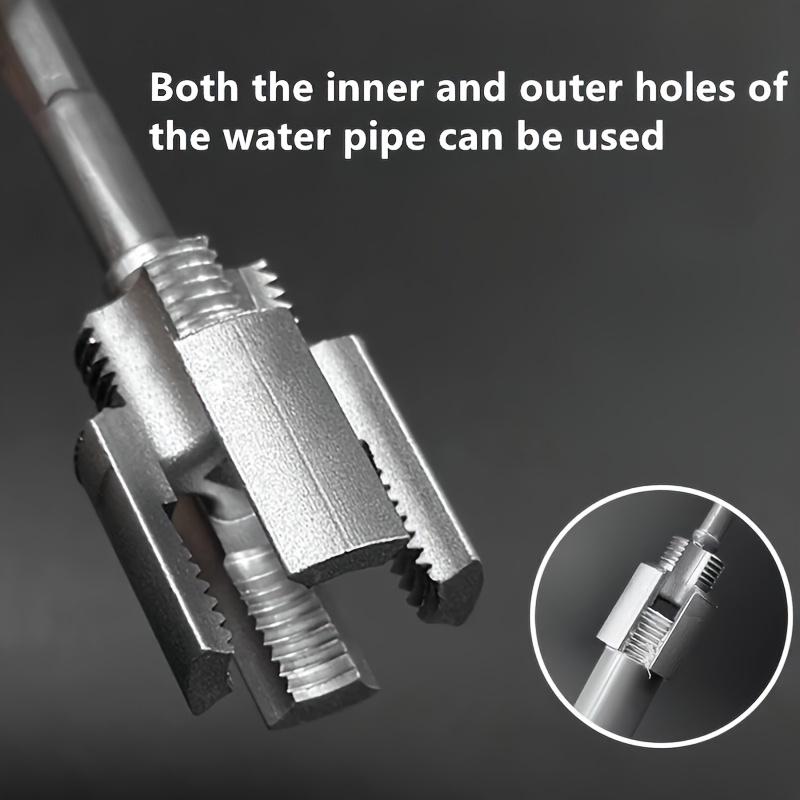 [Rohrlocheisen-Satz] 3-teiliger integrierter Rohrlocheisen-Satz - Hocheffizientes Gewindeschneidwerkzeug, PPR-Rohrreparaturset für die Größen 1/2"-DN15 & 3/4"-DN20