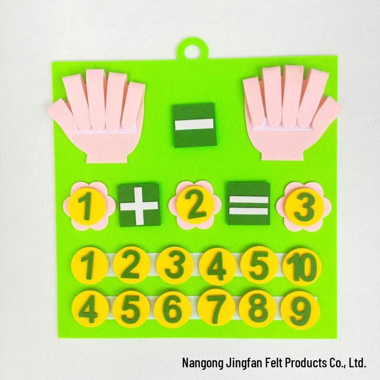 DIY Filz-Mathe-Lernbrett für Kinder: Kreatives Frühpädagogik-Werkzeug für Addition & Subtraktion