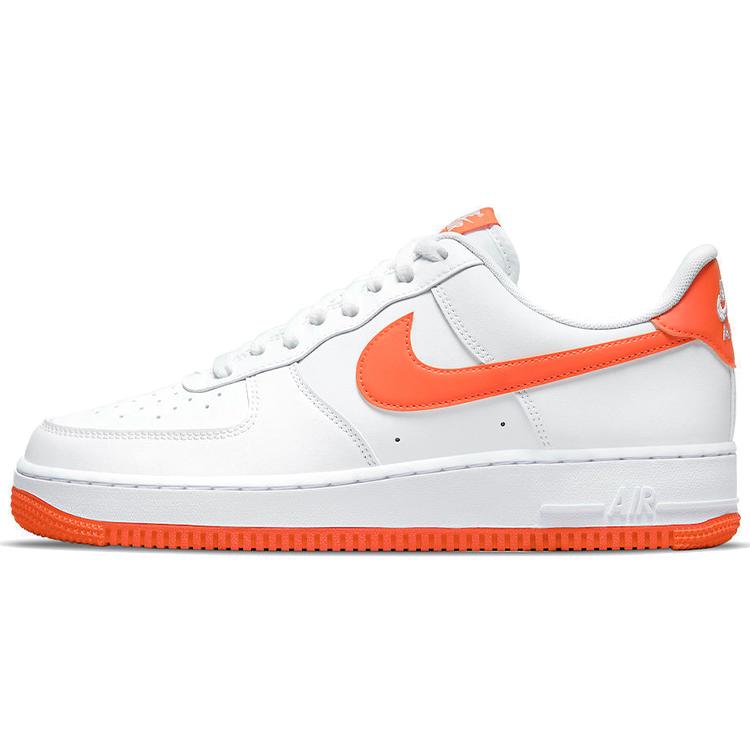 New Nike Air Force 1 Low White Orange 2021 DC2911-101