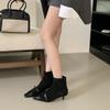 Fashion SUOJIALUN 2025 Winter New Brand Women Ankel Boots Fashion Round Toe Ladies Elegant Short Boots Thin Low Heel Casual Dress Pumps