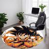 1pc Goku Saiyan Office Round Area Rug, Indoor Mat Suitable For Office, Under Office Chairs Bedroom Living Room Home Decor, Room Deco