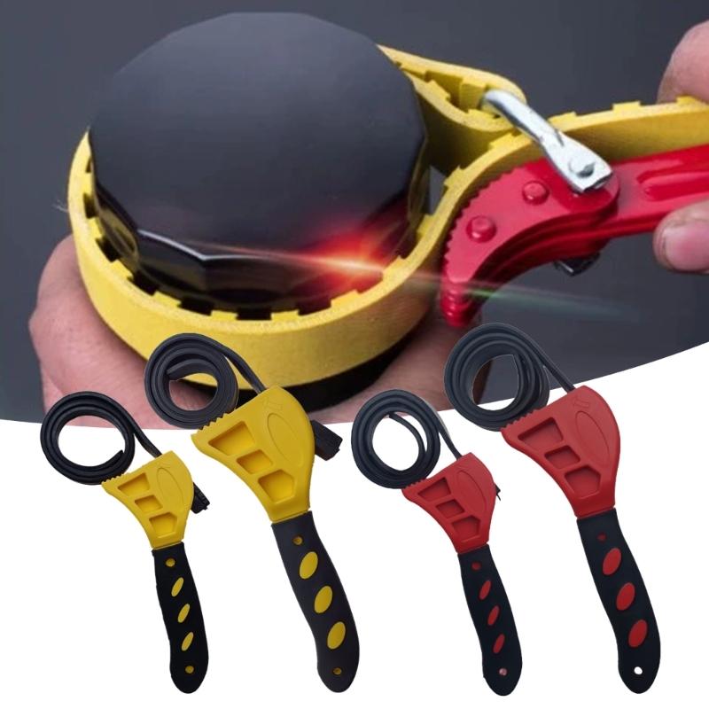 Heavy Duty Strap Wrench Not Slip Handle Tool Automotive Repair Tool for Various Size Of Pipe & Fasteners Reliable Tool