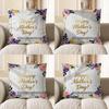 Home Decor Happy Mother'S Day Floral Throw Pillow Pattern Cushion Cover Suitable For Sofa Bedroom Car Pillow Cover