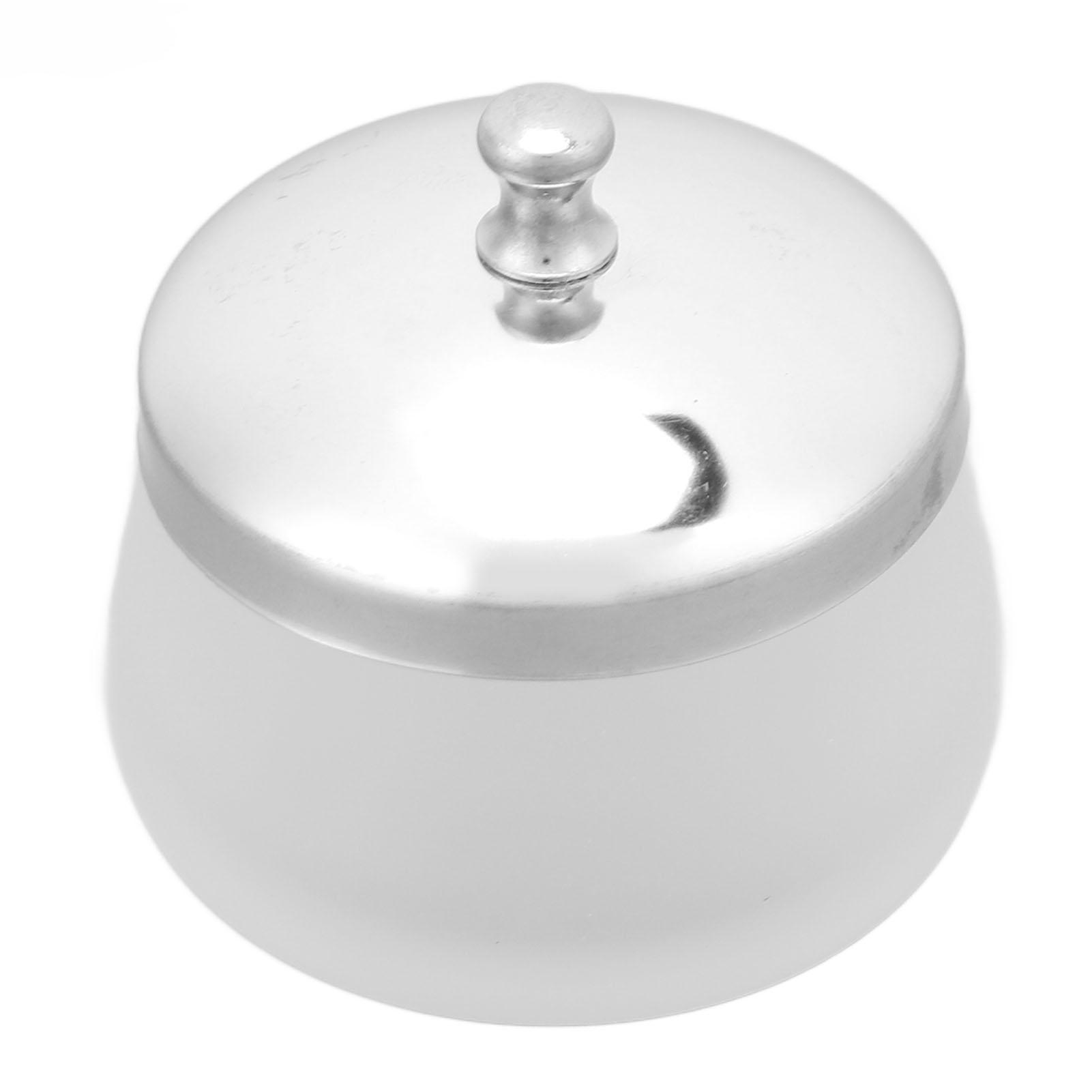 

Чашка для нейл-арта Изысканная матовая стеклянная чашка даппен с металлической крышкой для маникюрного магазина, салона