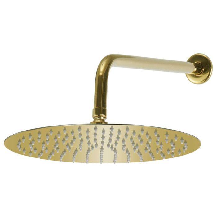 Panneau de douche - VIDAXL - Système de douche - Acier inoxydable 201 - Design doré - Douchette à main