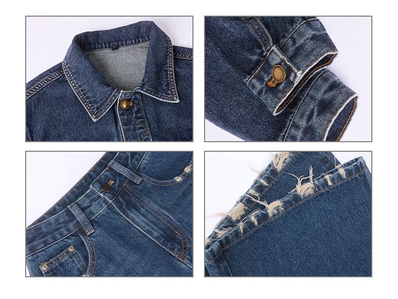 Vintage Washed Denim Jacket - Retro Loose Fit for Autumn/Winter