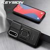KEYSION Shockproof Case for OnePlus Nord 5 5G Slide Camera Lens Protection Metal Ring Stand Phone Cover for One Plus 1+ Nord 5