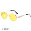 Polarized metal fashion toad glasses sunglasses spring hook European and American street shot sunglasses modern sunshade UV