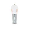 We11Done Letter Print Logo Embroidered Ribbed High Street Crew Neck Drop Shoulder Short Sleeve T-Shirt Men T-Shirts White WD-TT2-24-760-U-WH