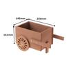 Igarden iGarden Japanese Made iWood Planter Style Natural Assembled Gardening Flower Stand Exterior Flower Bed 2-wheel