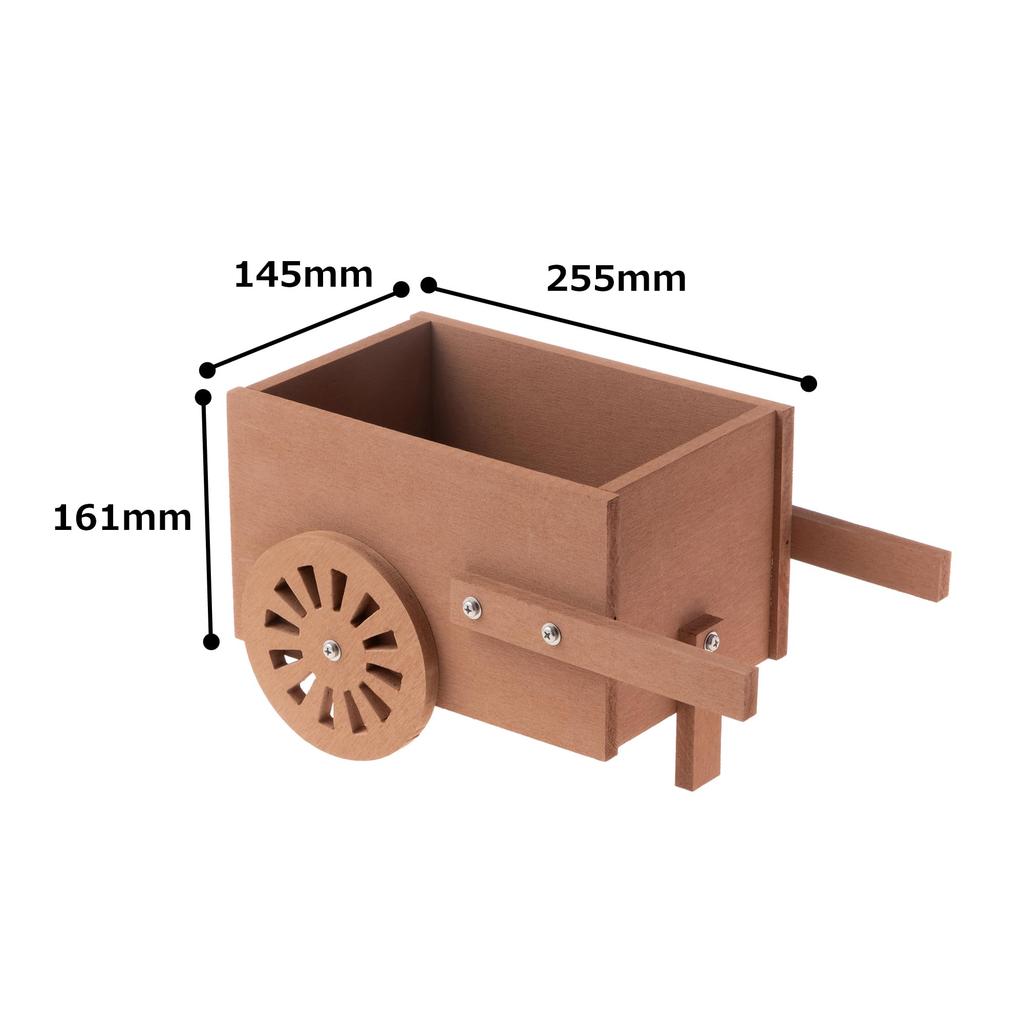 Igarden iGarden Japanese Made iWood Planter Style Natural Assembled Gardening Flower Stand Exterior Flower Bed 2-wheel