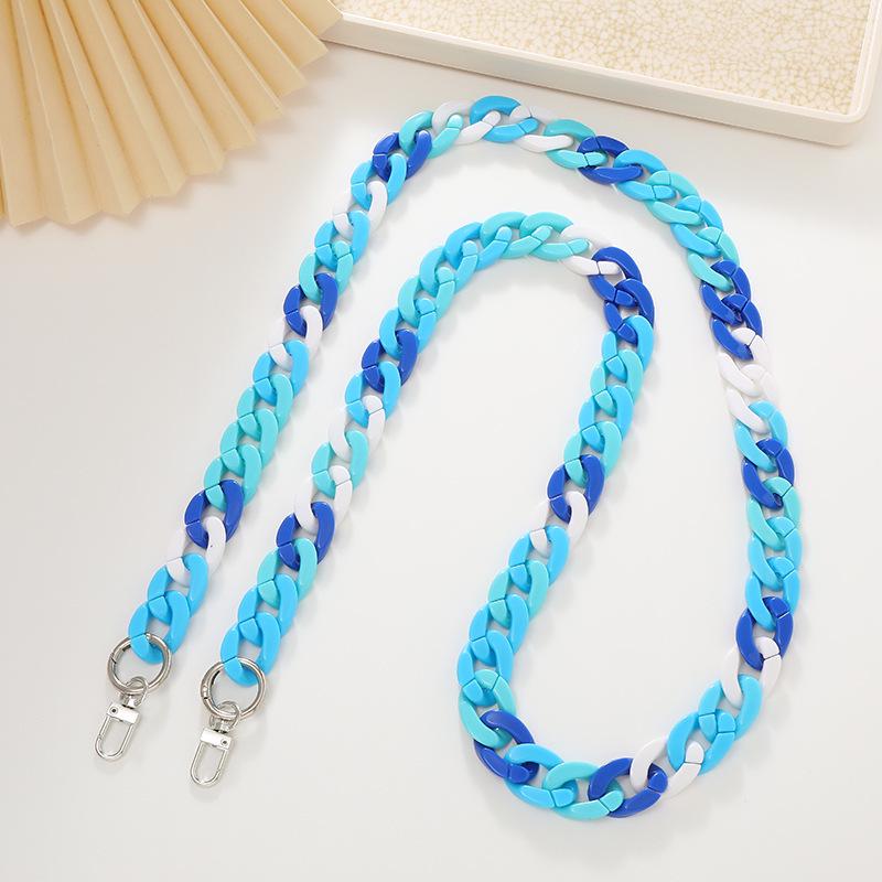 Yilian Schmuck Acryl Geflochtene Umhänge-Handy- und Taschenkette